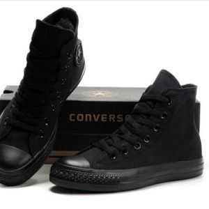 Black high top Converse